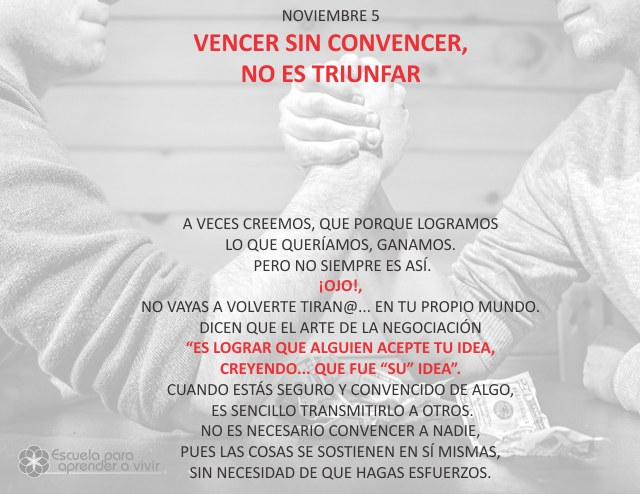 Vencer sin convencer, no es triunfar